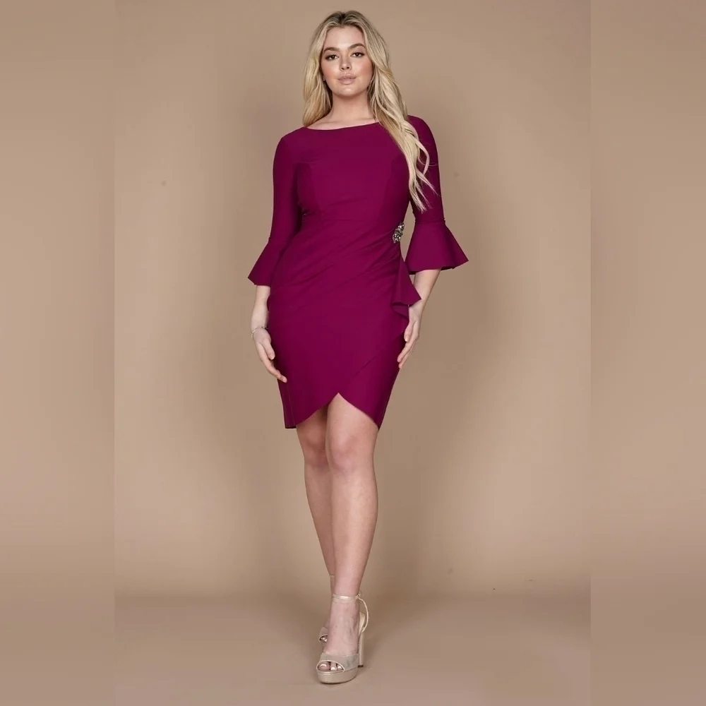 alex evenings cocktail dresses Alex Evenings Jacquard One Shoulder Dress, Womens, 12, HYDRANGEA